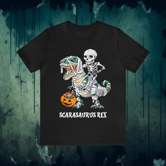 Unisex Halloween Dinosaur T Shirt Halloween Skeleton Shirt