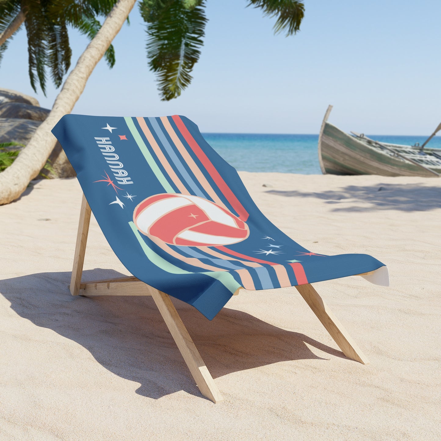 Personalized Volleyball Beach Towel