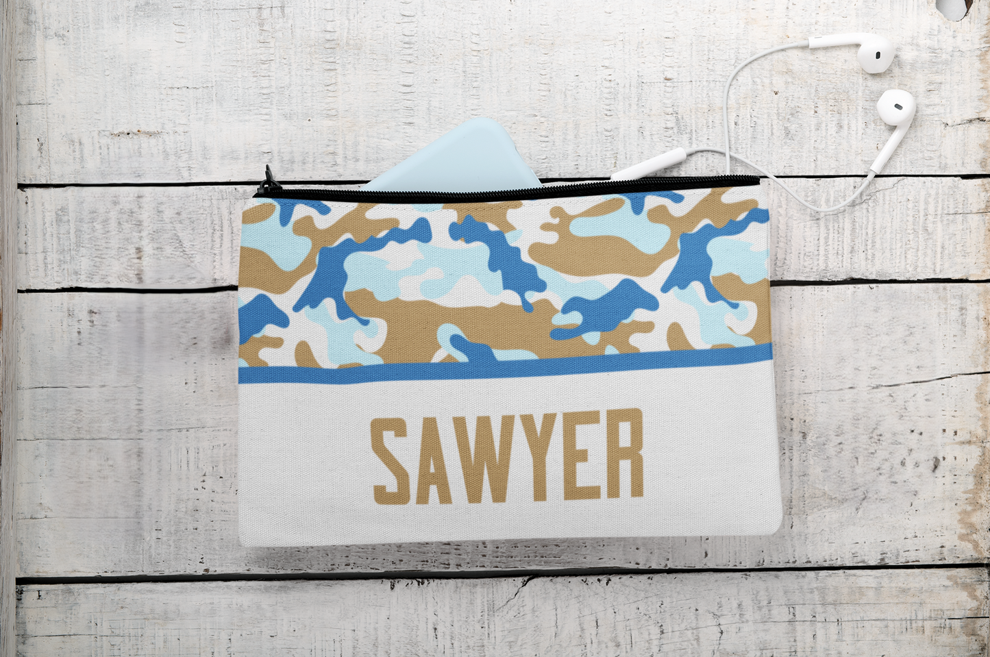 Personalized Camo Pencil Case Back To School Gift