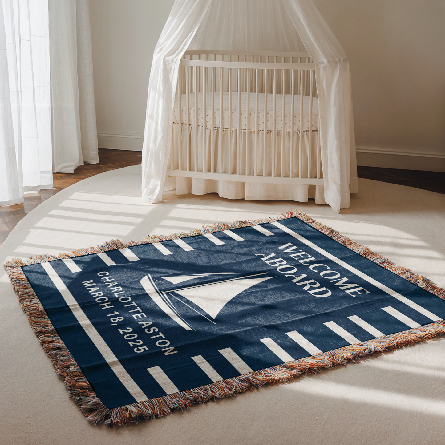 Woven Baby Boat Blanket