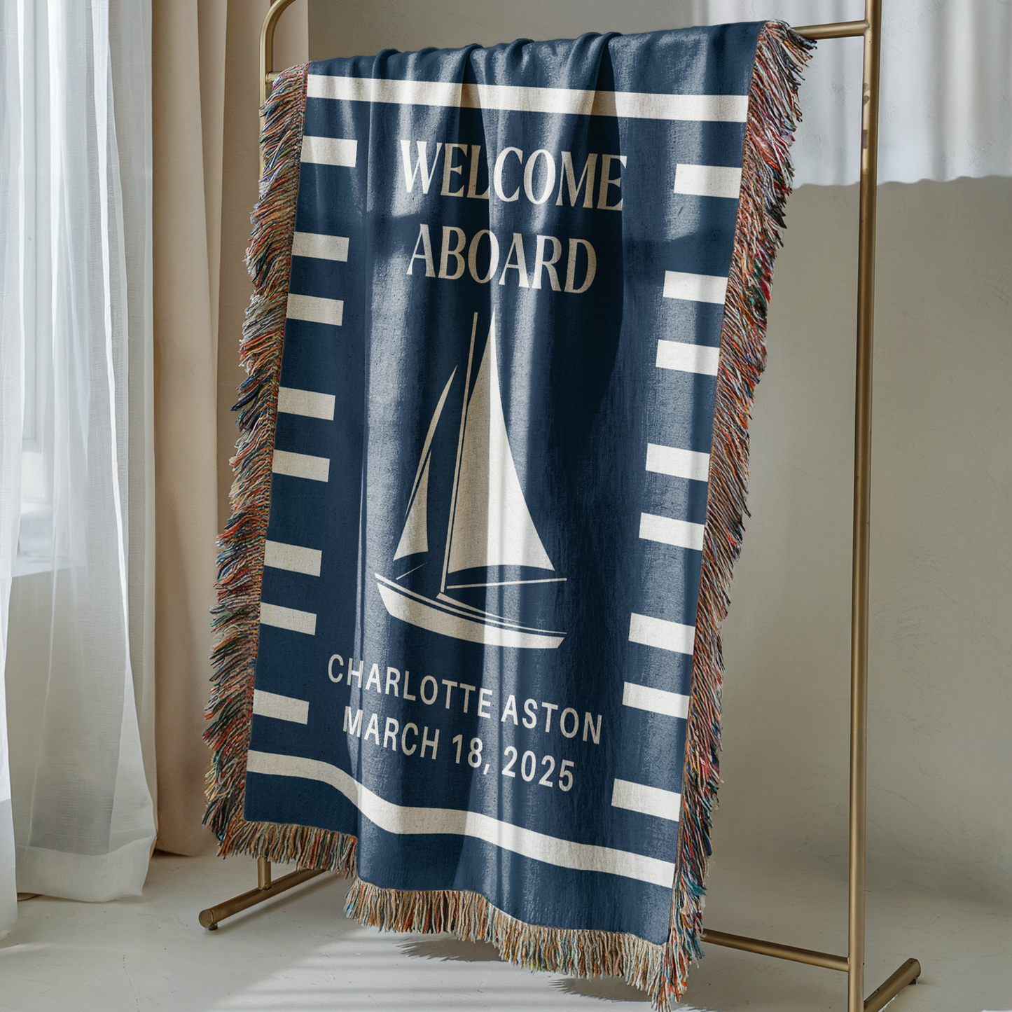 Woven Baby Boat Blanket