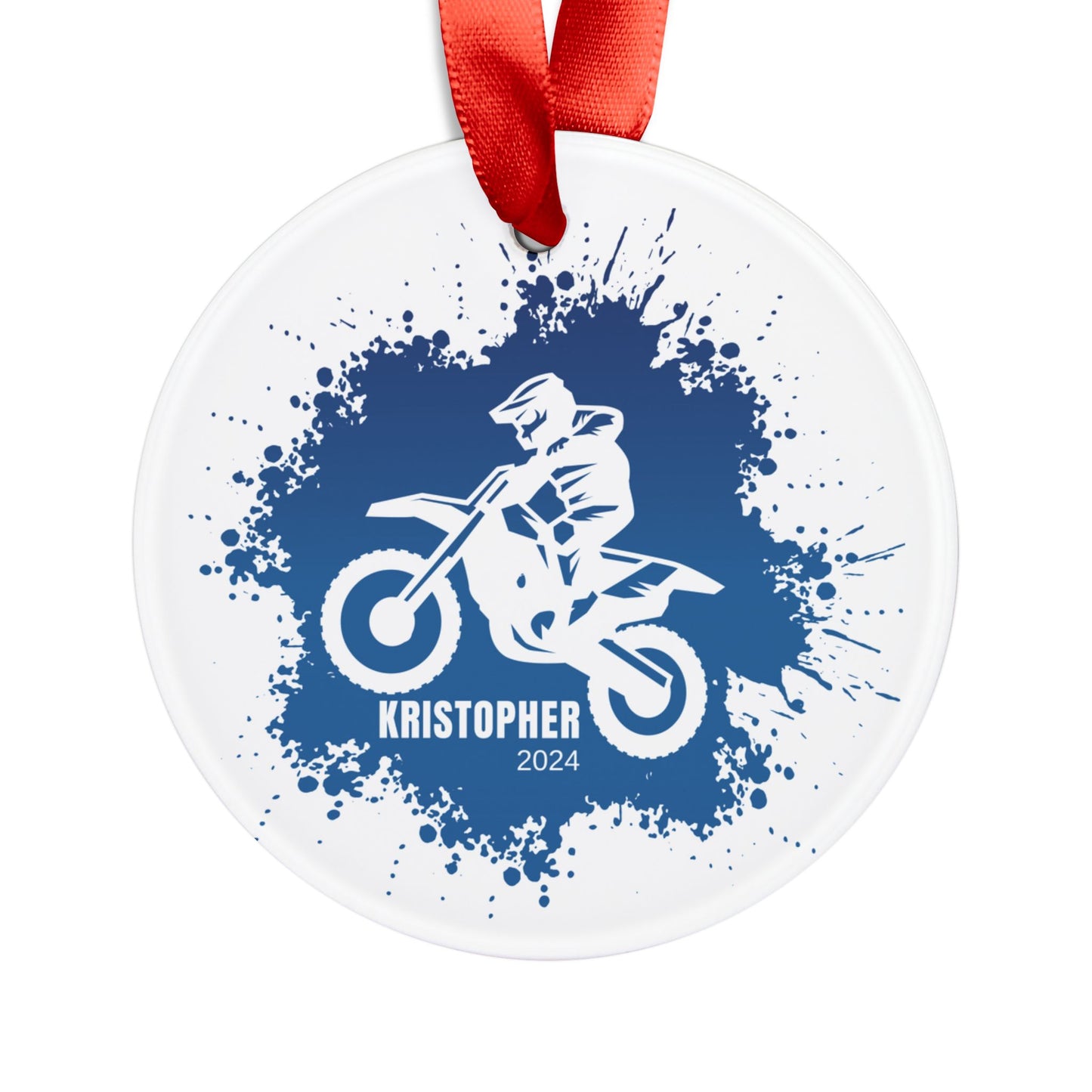 Personalized Dirtbike Christmas Ornament Dirt Bike Rider Gift Ideas