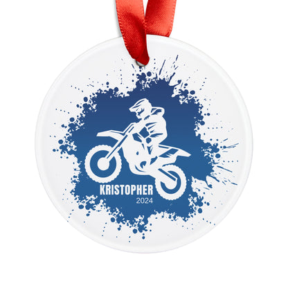 Personalized Dirtbike Christmas Ornament Dirt Bike Rider Gift Ideas