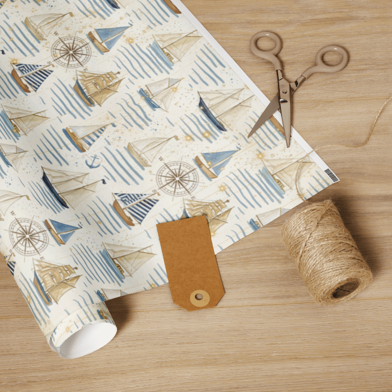 Sailboat Gift Wrapping Paper