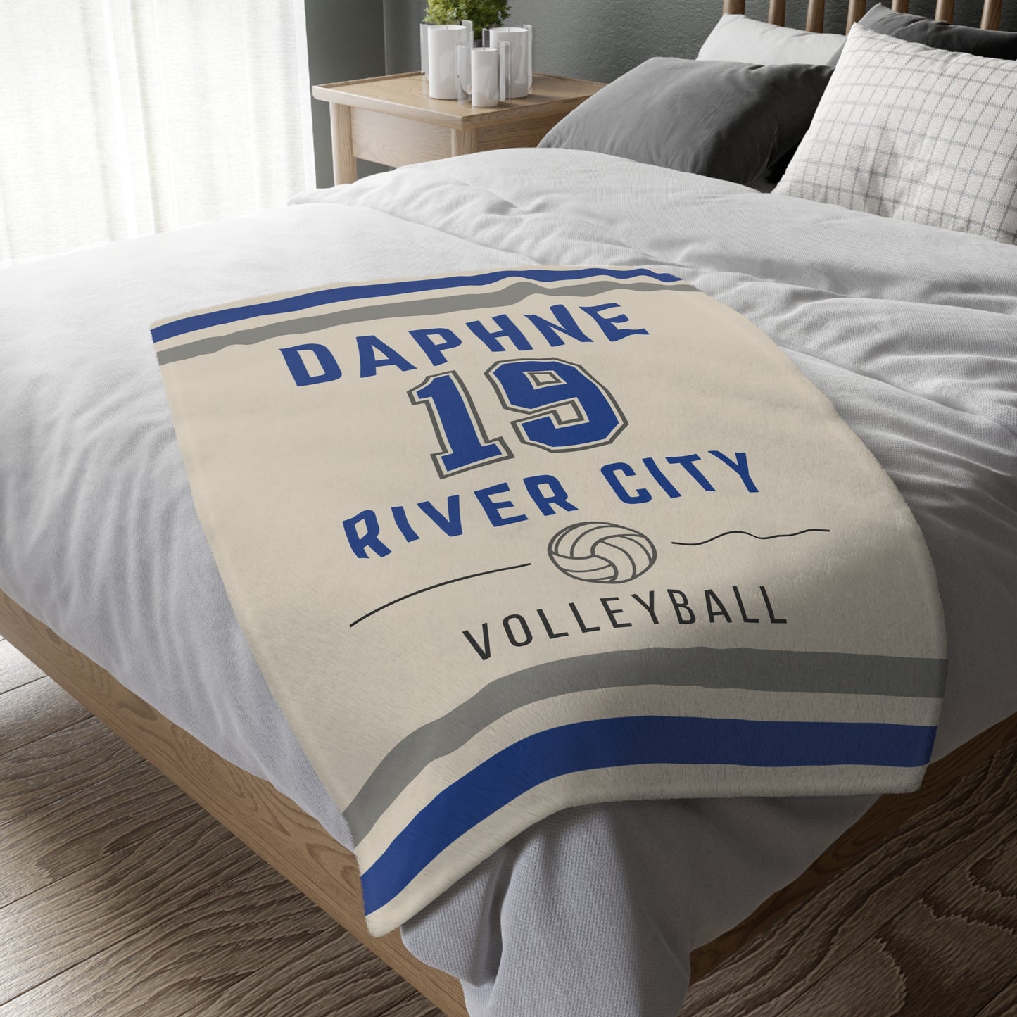 Personalized Volleyball Blanket