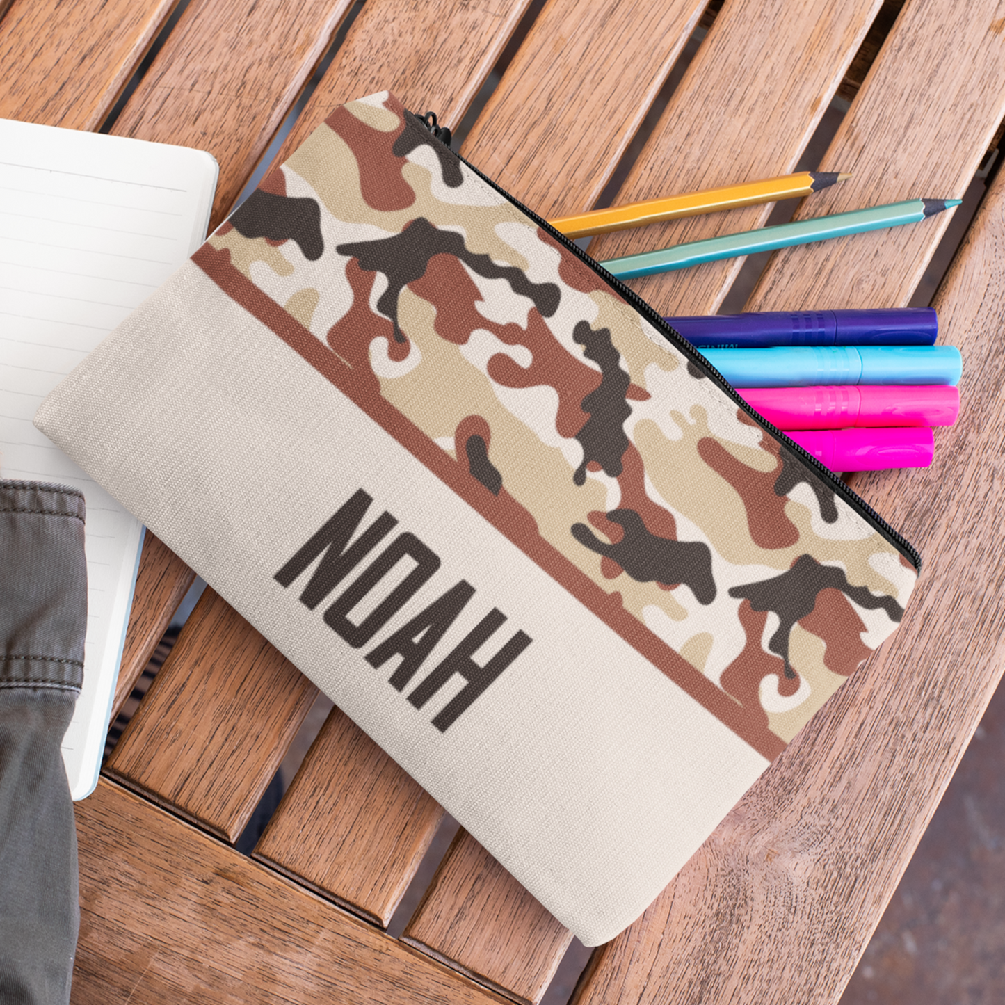 Personalized Camo Pencil Case Back To School Gift