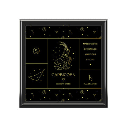 Capricorn Jewelry Organizer Keepsake Box