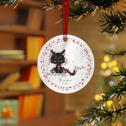 Personalized Cat Christmas Ornament