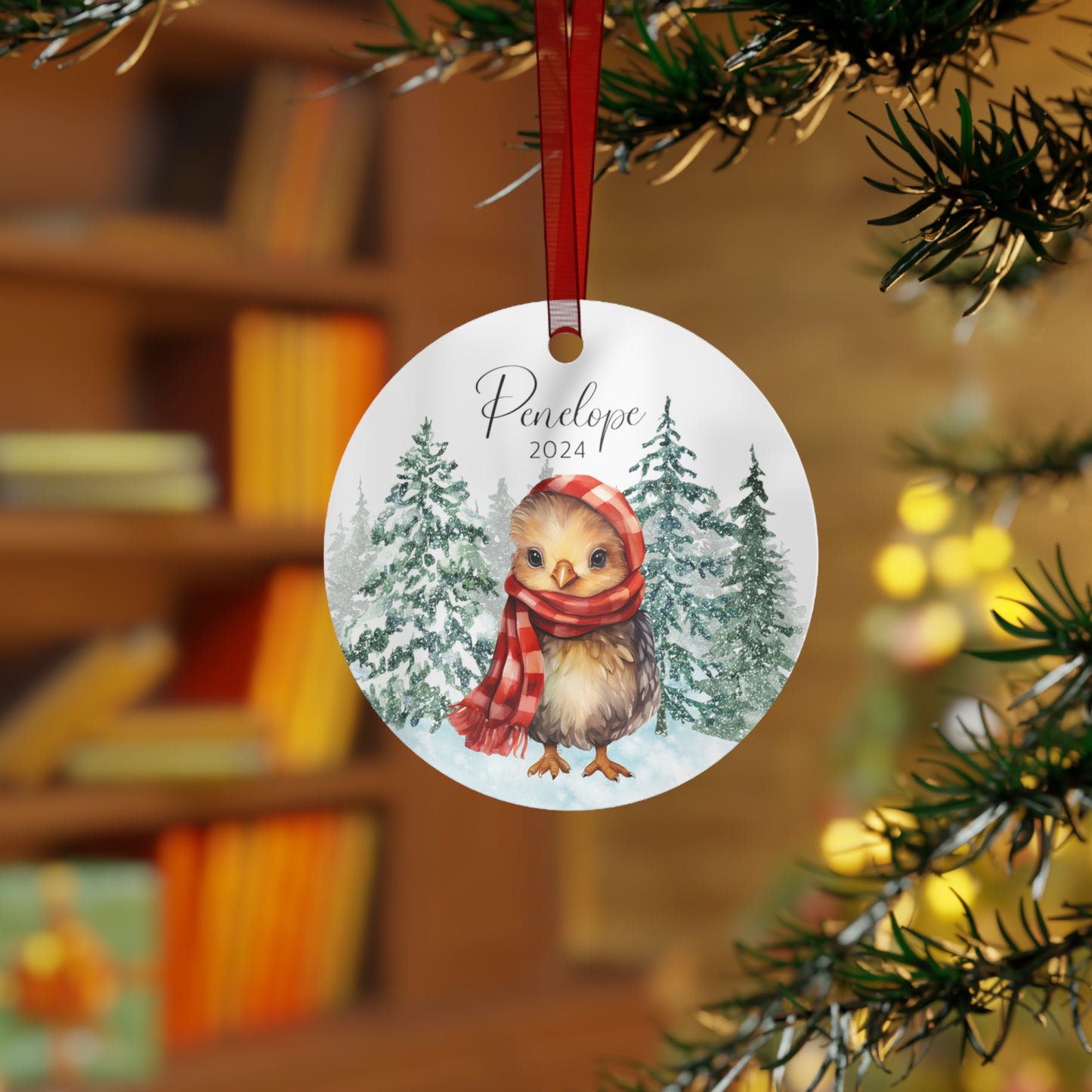 Personalized Christmas Chicken Ornament Custom Chicken Gifts