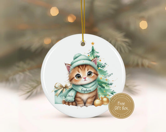 Personalized Ceramic Christmas Ornament Holiday Gift