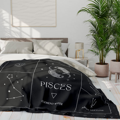 Pisces Zodiac Blanket