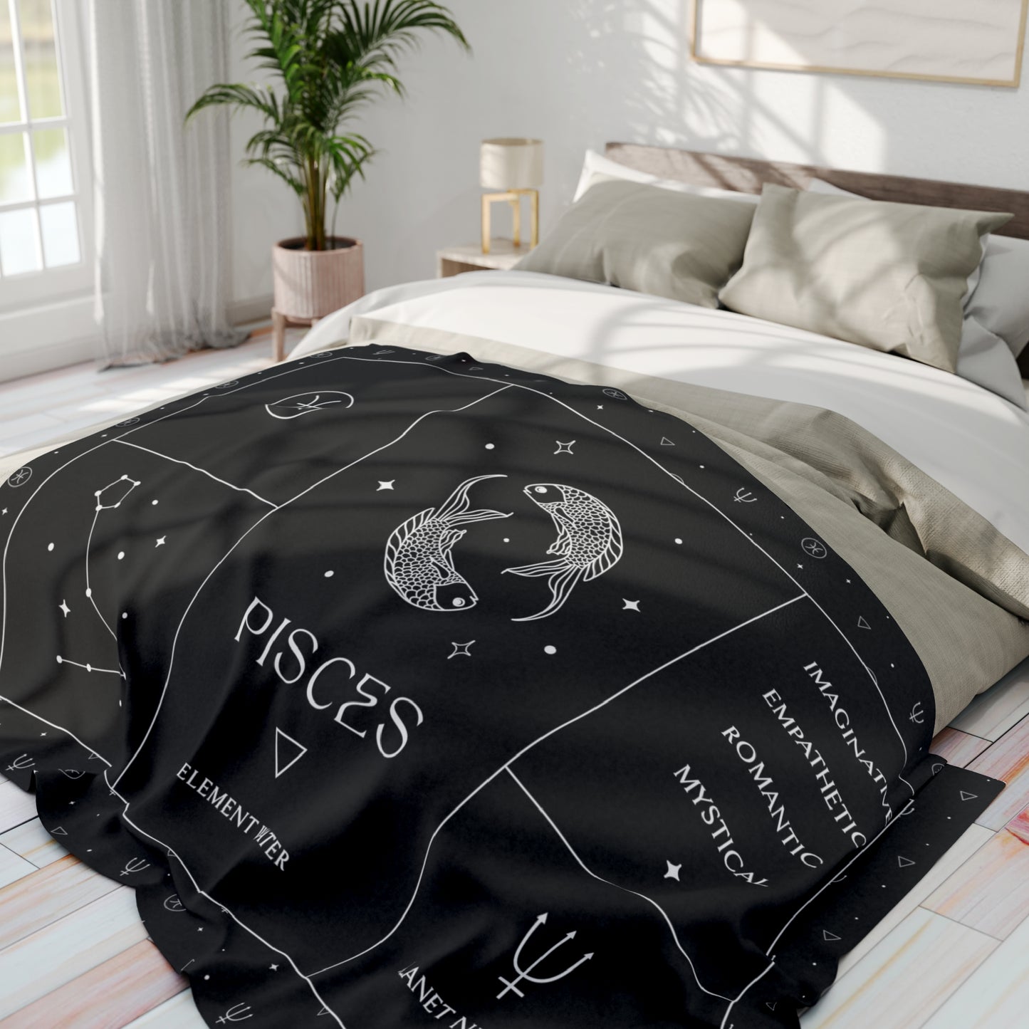 Pisces Zodiac Blanket