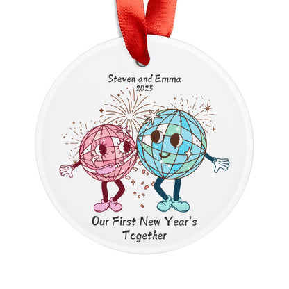 Our First New Year Personalized Couple Ornament