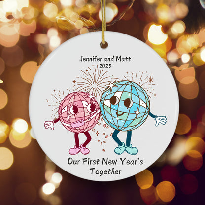 Our First New Year Personalized Couple Ornament