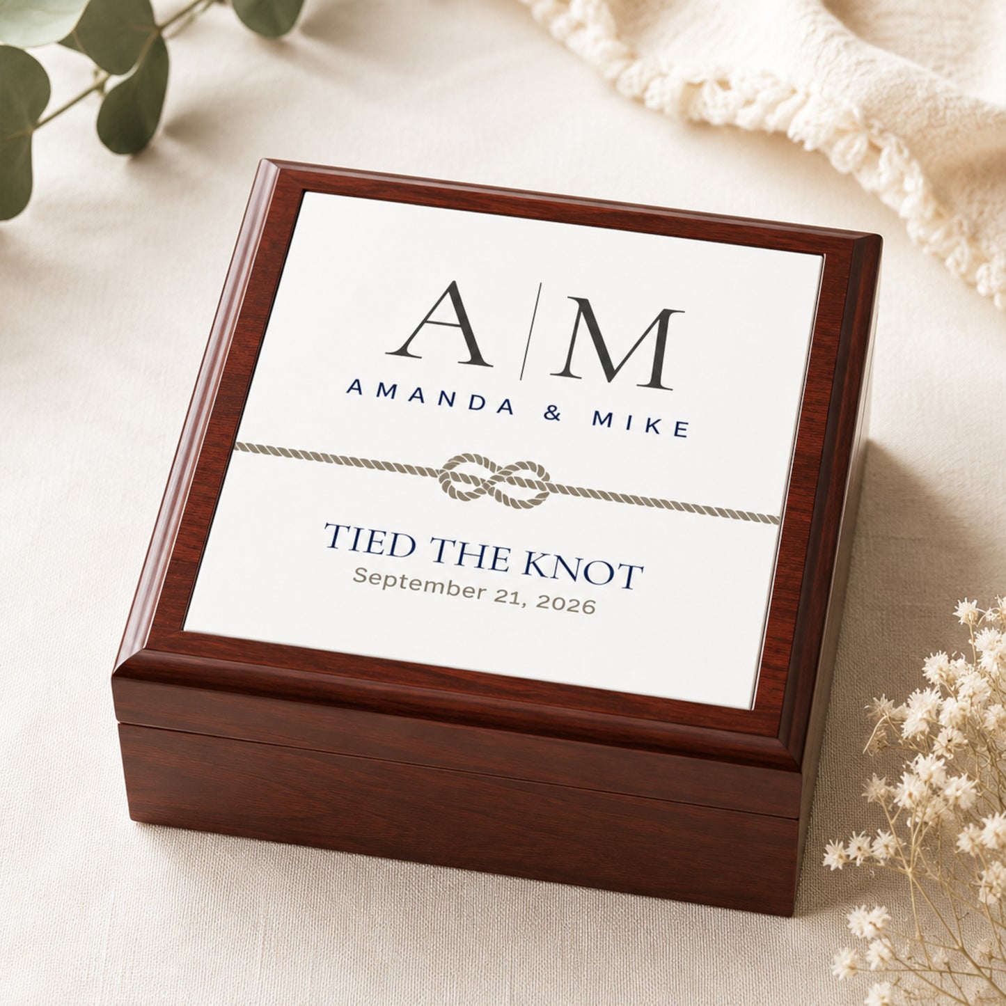 Personalized Wedding Keepsake Box