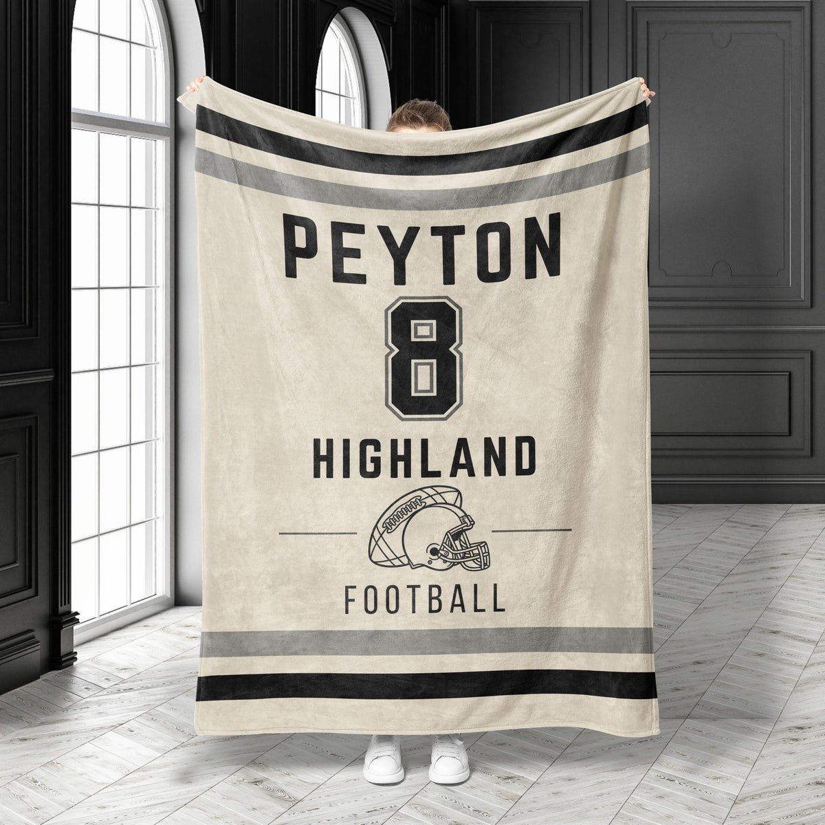 Personalized Football Blanket