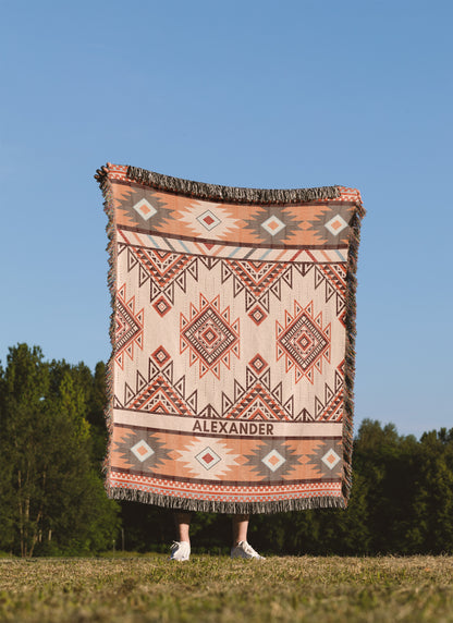 Custom Woven Southwestern Blanket