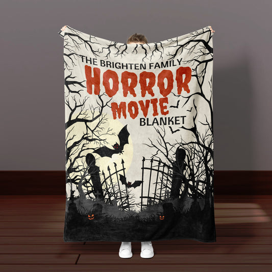 Personalized Horror Movie Blanket
