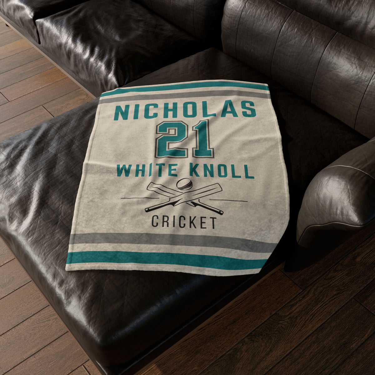 Personalized Cricket Blanket