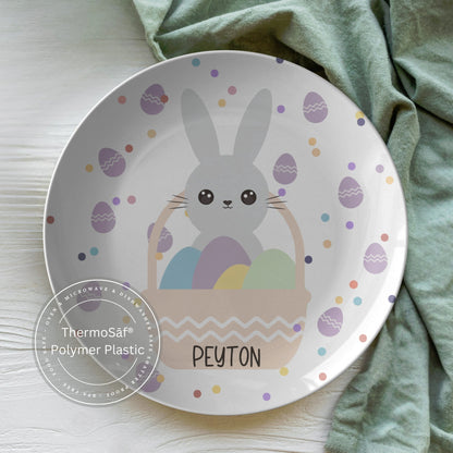 Custom Name Easter Bunny Plate