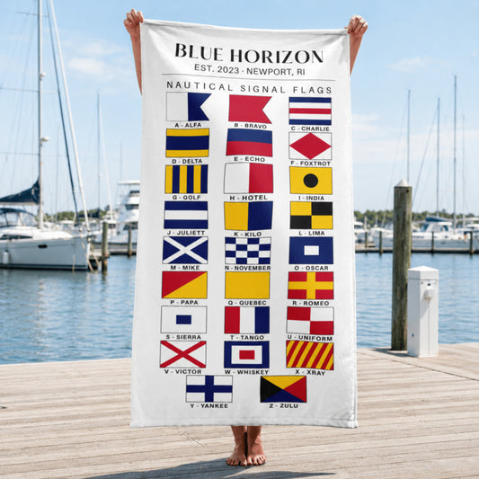 Custom Nautical Signal Flag Towel