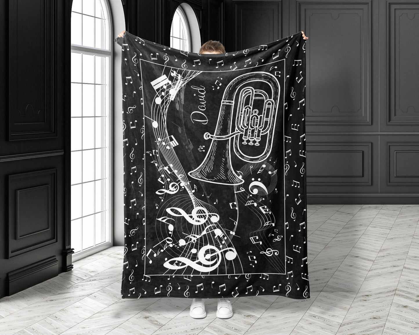 Personalized Tuba Blanket