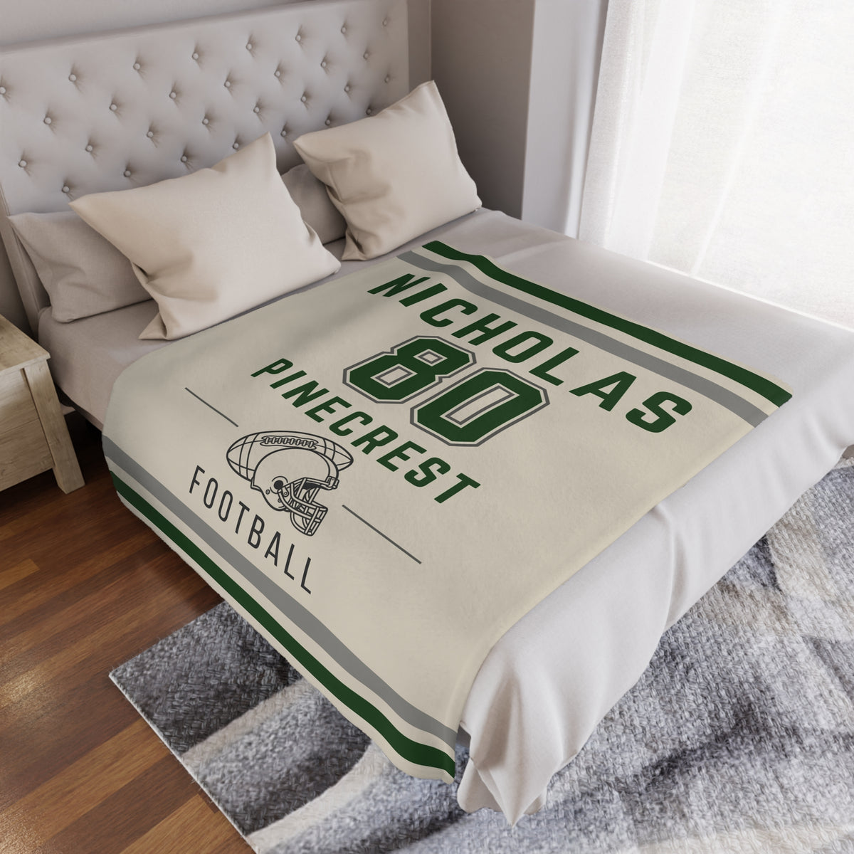 Personalized Football Blanket
