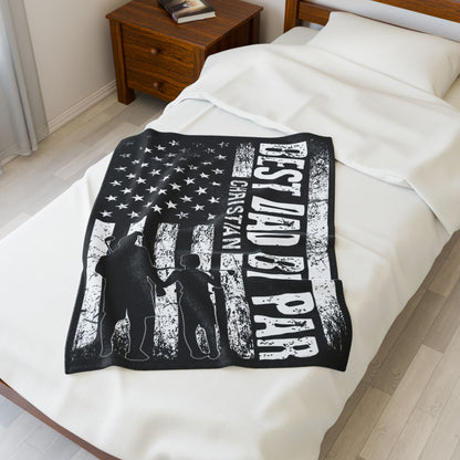 Best Dad by Par Personalized Golf Blanket