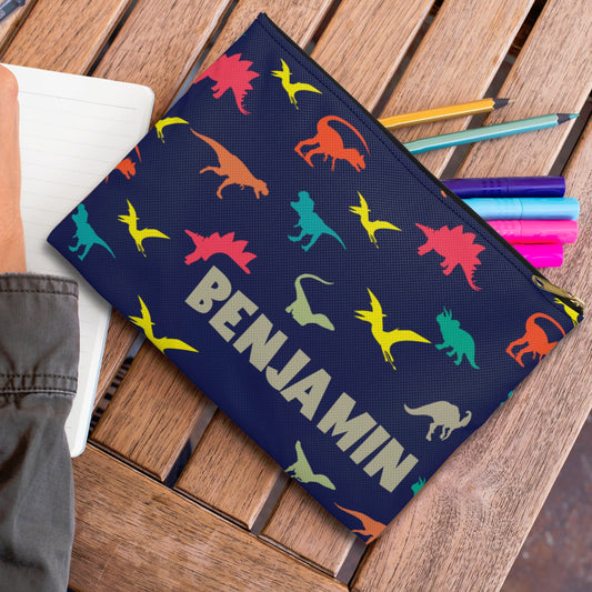 Personalized Dinosaur Pencil Case