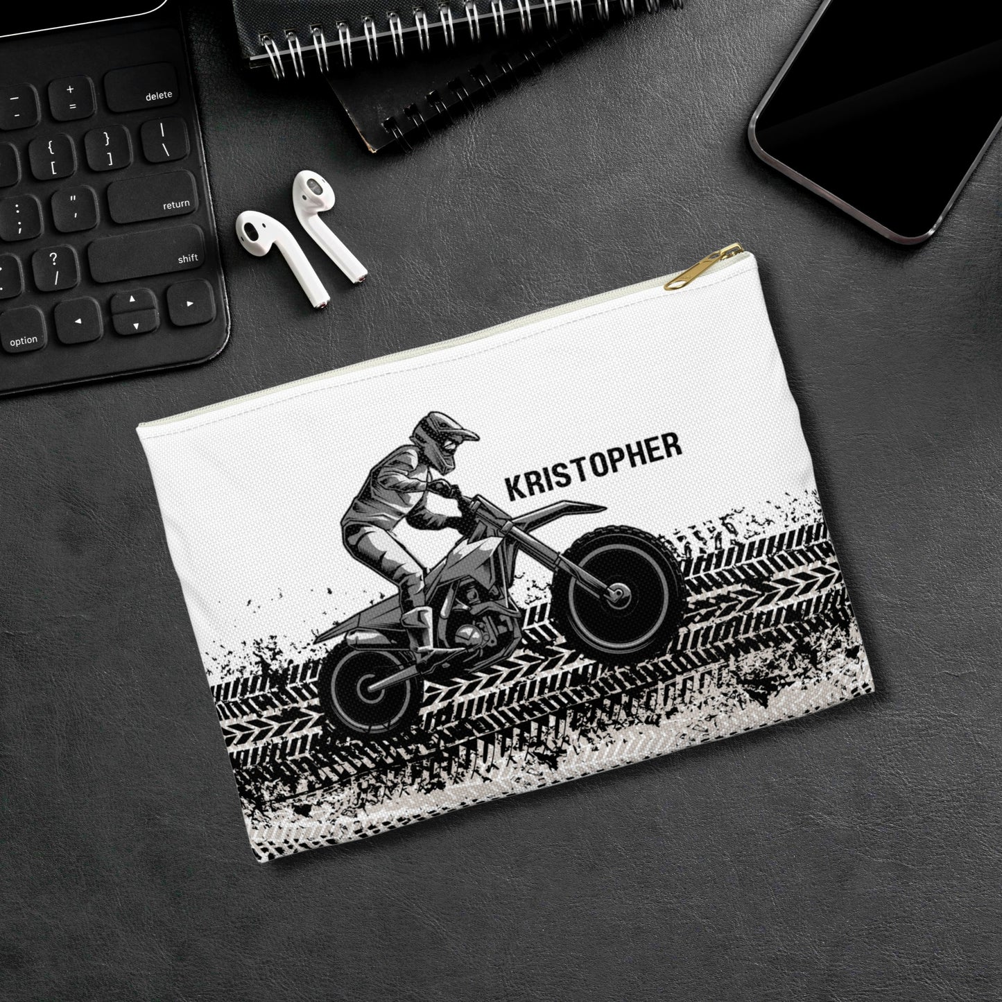 Custom Dirtbike Pencil Case