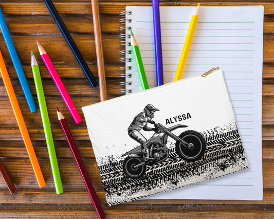 Custom Dirtbike Pencil Case