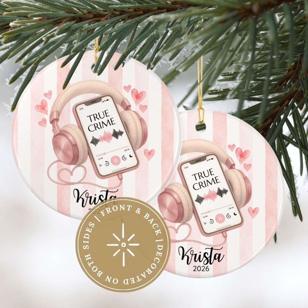 Personalized True Crime Ornament