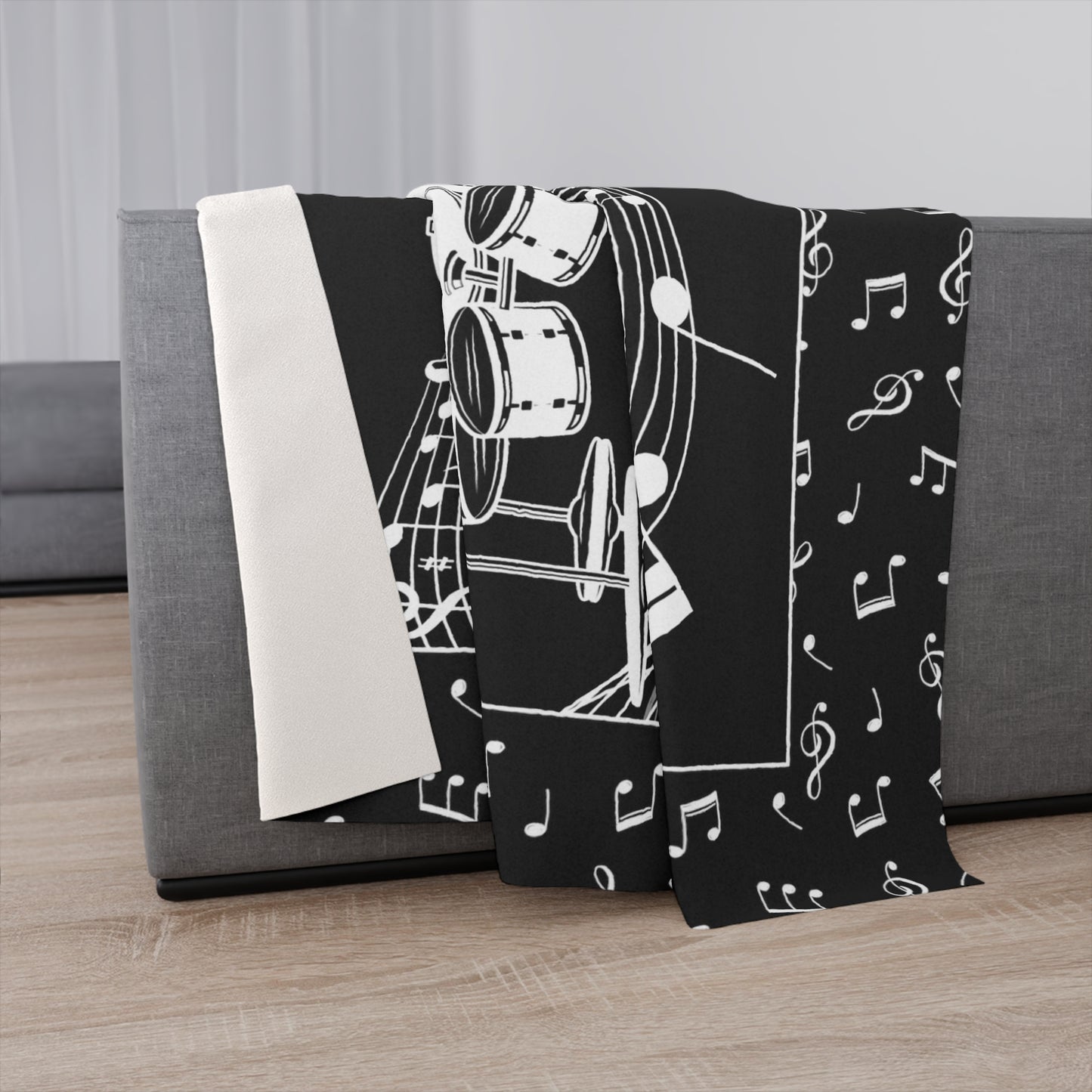 Personalized Drummer Gift Custom Blanket