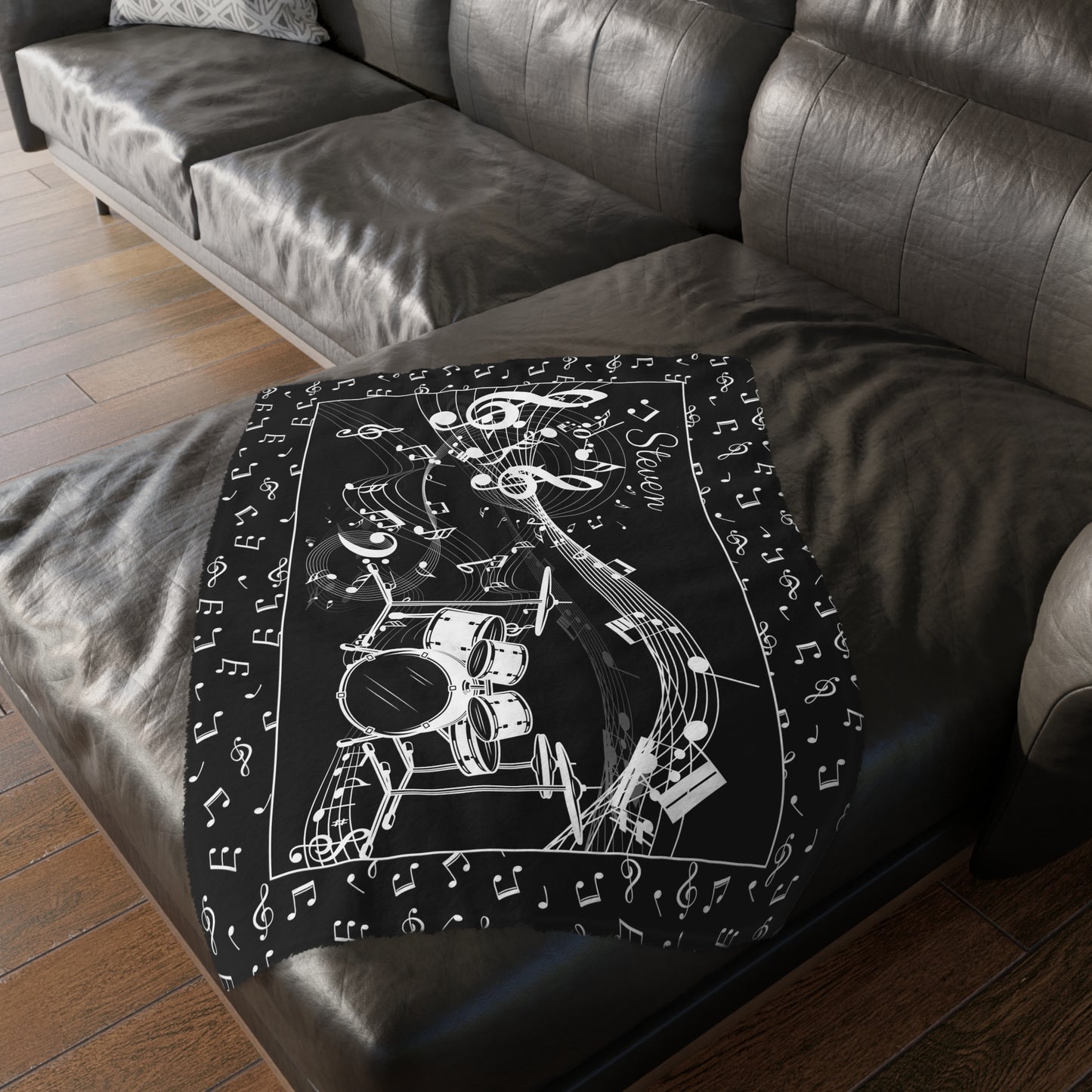 Personalized Drummer Gift Custom Blanket