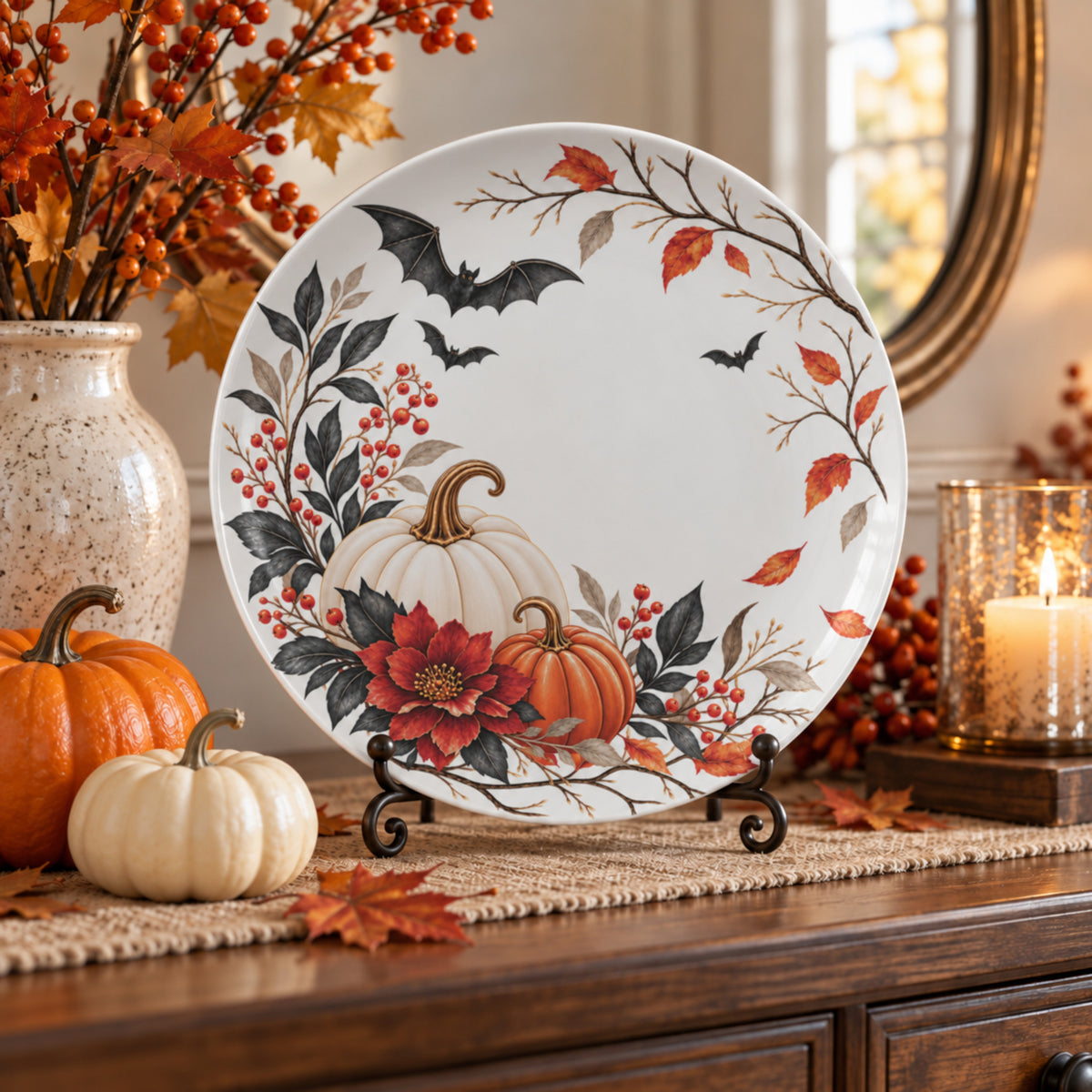 Halloween Pumpkin Plate