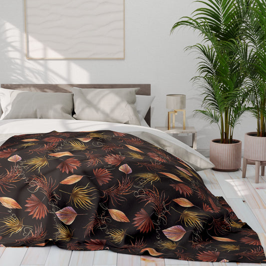 Autumn Throw Blanket Leaf Blanket Fall Decor