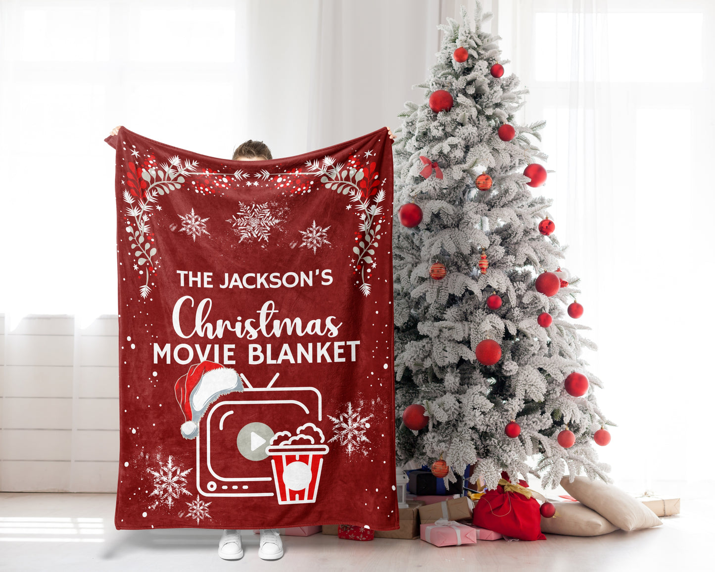 Custom Christmas Movie Blanket