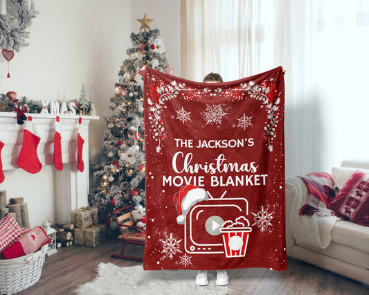 Custom Christmas Movie Blanket
