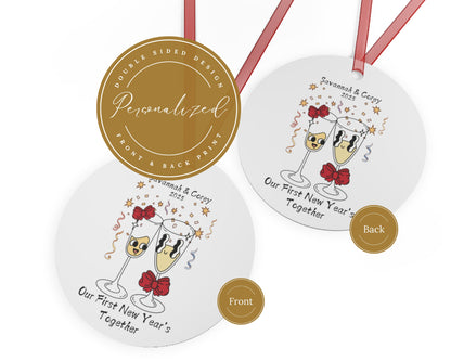 Our First New Year's Together Personalized Couple Ornament