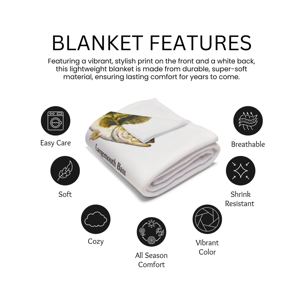 Personalized Freshwater Fishing Blanket