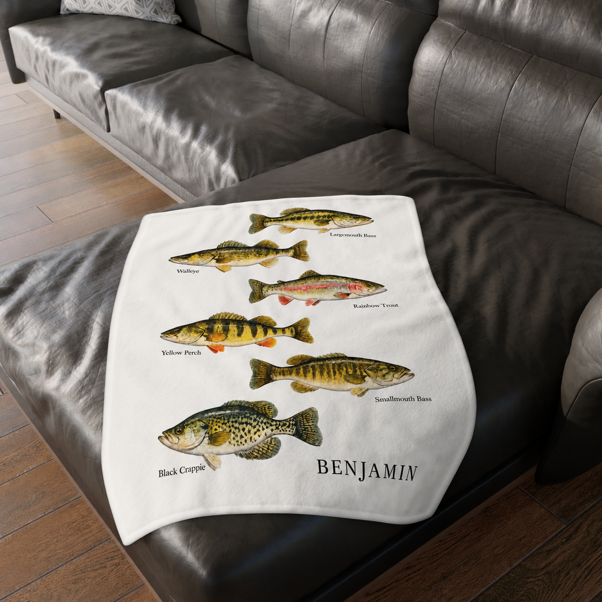 Personalized Freshwater Fishing Blanket