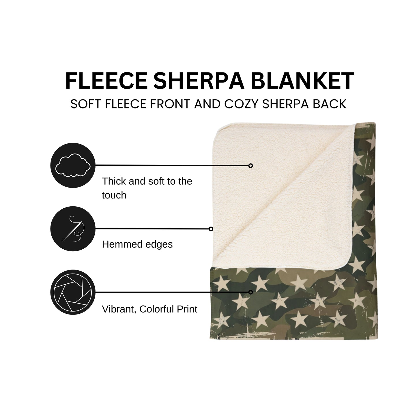 Personalized Camo Fishing Blanket