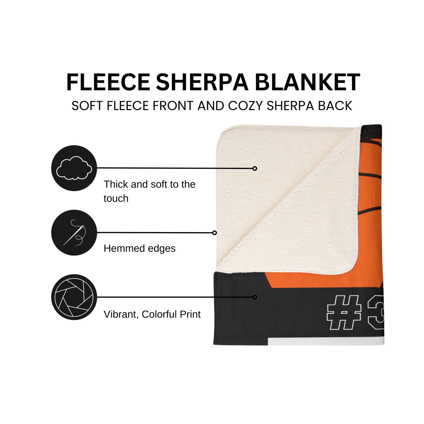 Personalized Basketball Blanket