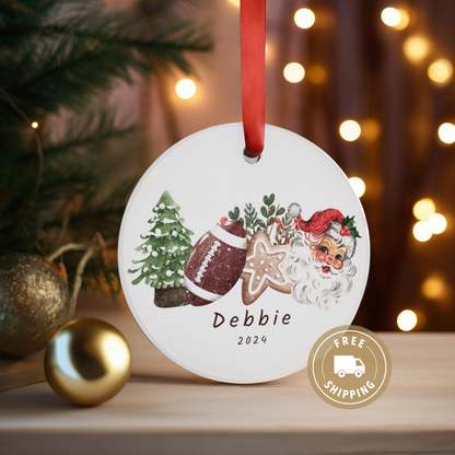 Personalized Football Ornament