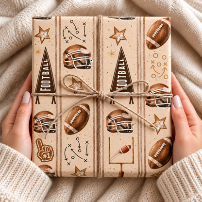 Football Gift Wrapping Paper