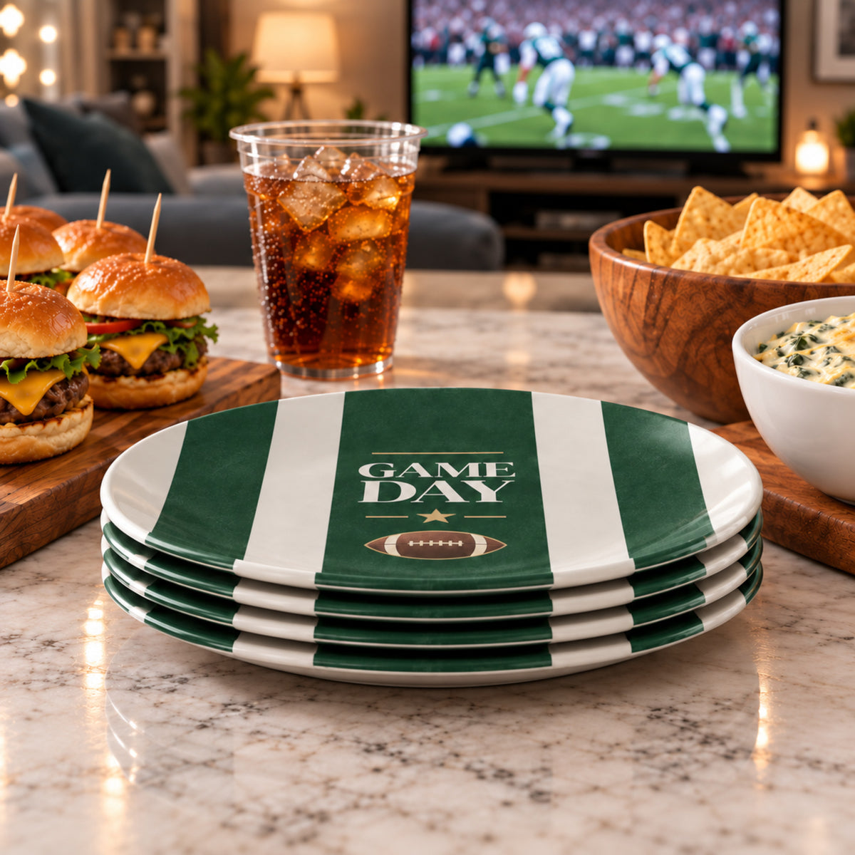 Game Day Football Plates