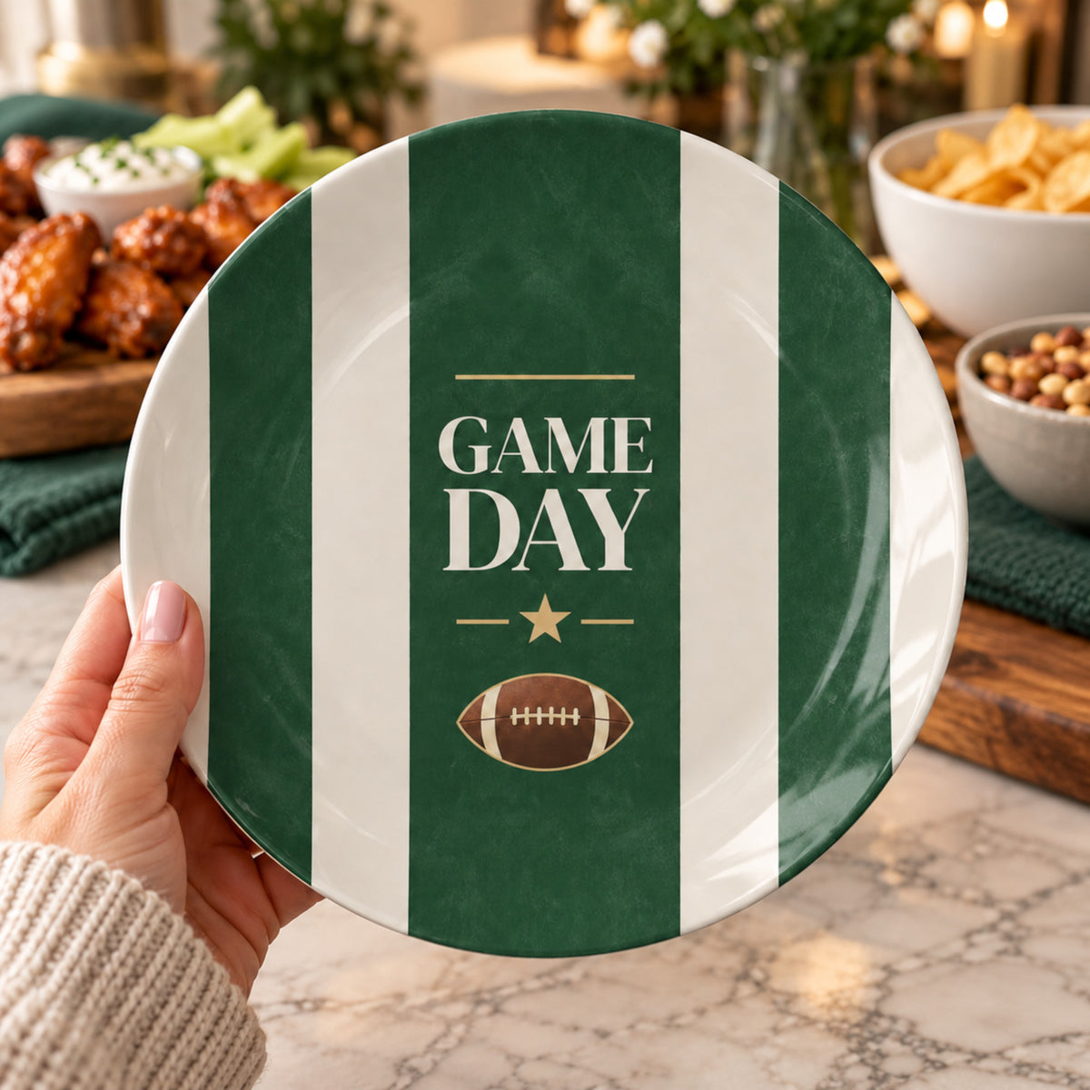 Game Day Football Plates