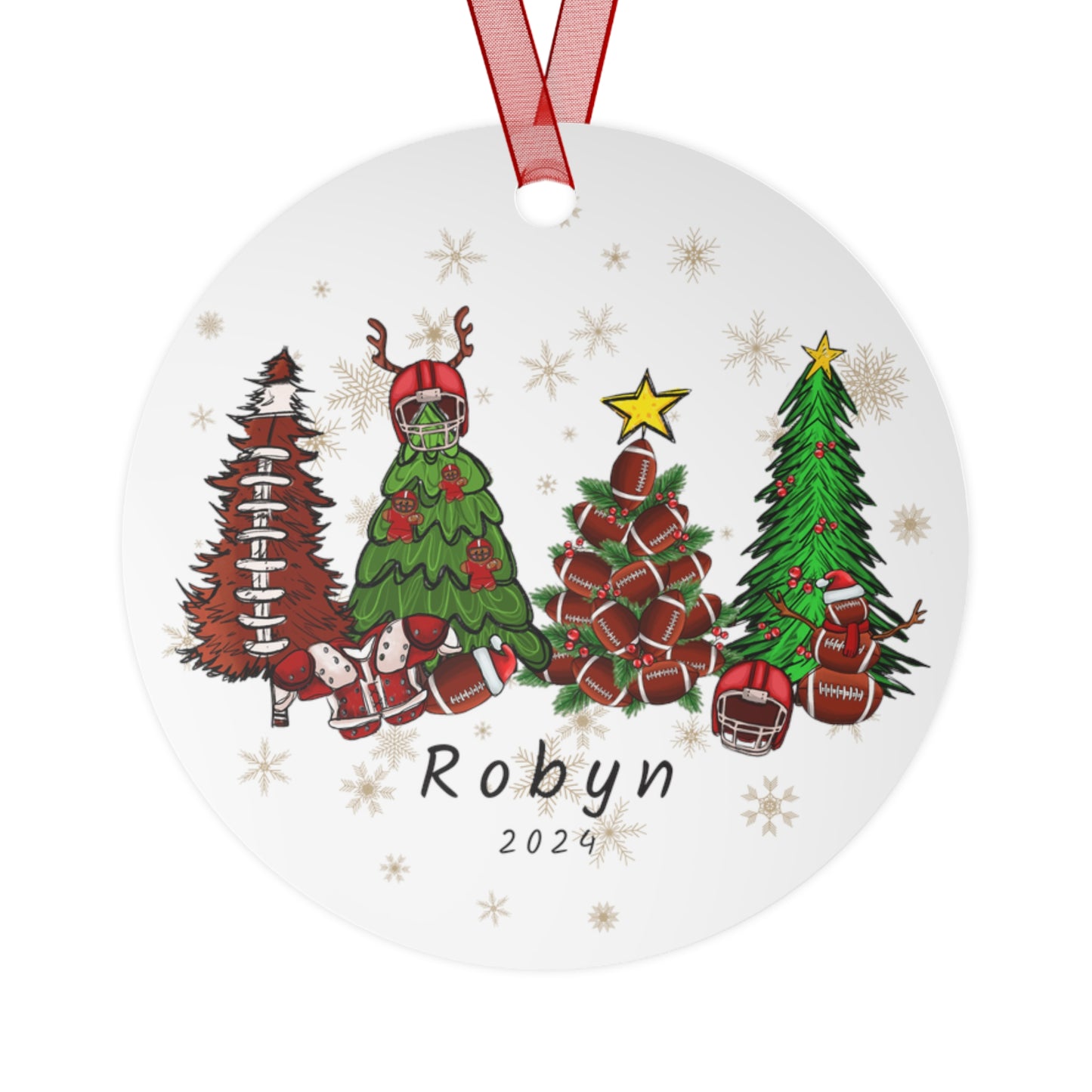 Personalized Football Ornament