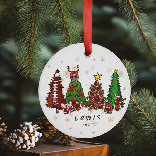 Personalized Football Ornament