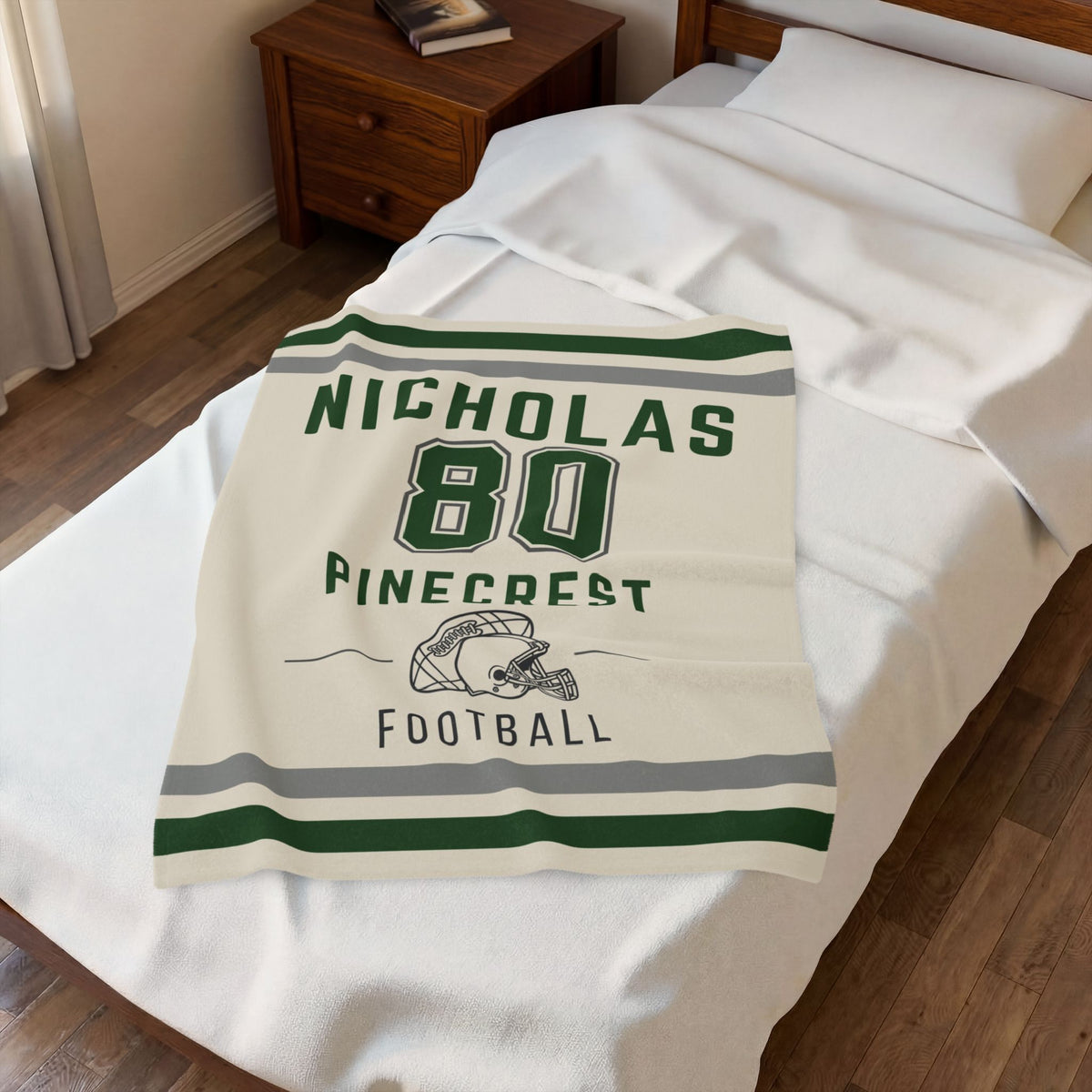 Personalized Football Blanket